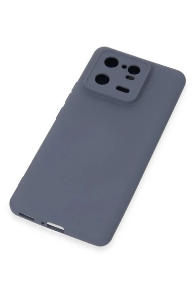 Xiaomi Mi 13 Pro Kılıf Nano içi Kadife Silikon - Gri - Resim 4