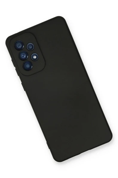 Samsung Galaxy A73 5G Kılıf Nano içi Kadife Silikon - Siyah - Resim 3