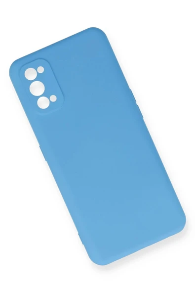 Realme 7 Pro Kılıf Nano içi Kadife Silikon - Mavi - Resim 3