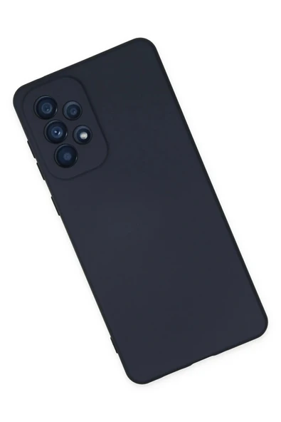 Samsung Galaxy A23 4G Kılıf Nano içi Kadife Silikon - Lacivert - Resim 3