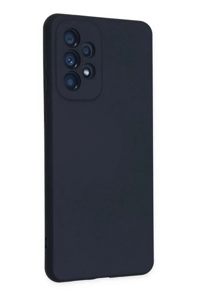 Samsung Galaxy A23 4G Kılıf Nano içi Kadife Silikon - Lacivert - Resim 2