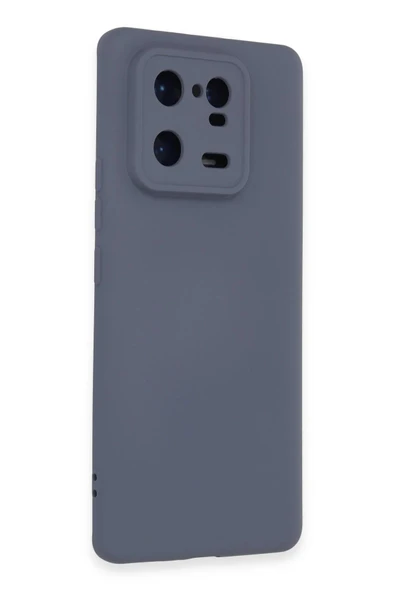 Xiaomi Mi 13 Pro Kılıf Nano içi Kadife Silikon - Gri - Resim 2