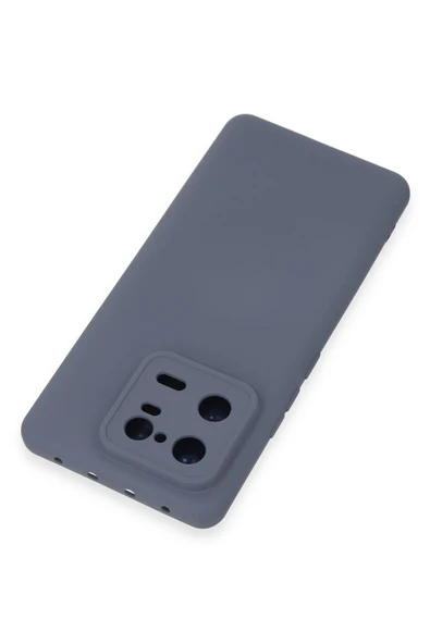 Xiaomi Mi 13 Pro Kılıf Nano içi Kadife Silikon - Gri - Resim 3