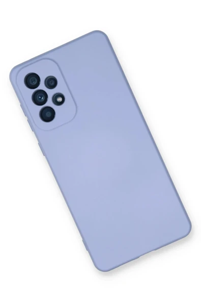 Samsung Galaxy A53 5G Kılıf Nano içi Kadife Silikon - Lila - Resim 3