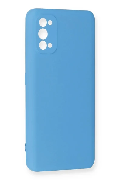 Realme 7 Pro Kılıf Nano içi Kadife Silikon - Mavi - Resim 2