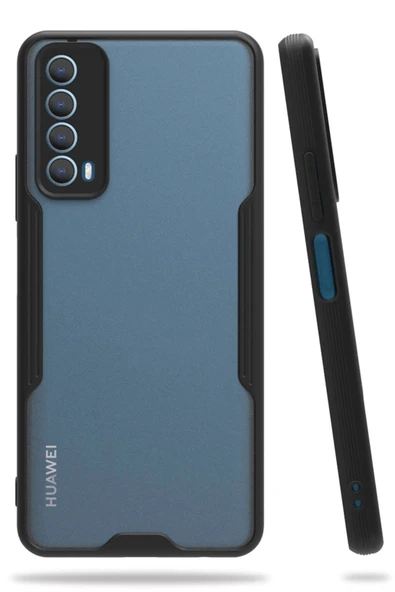 Huawei P Smart 2021 Kılıf Platin Silikon - Siyah ürün görseli