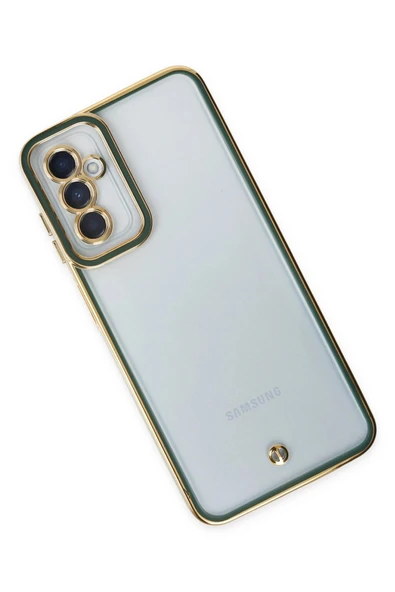 Samsung Galaxy M23 Kılıf Liva Lens Silikon - Yeşil - Resim 3