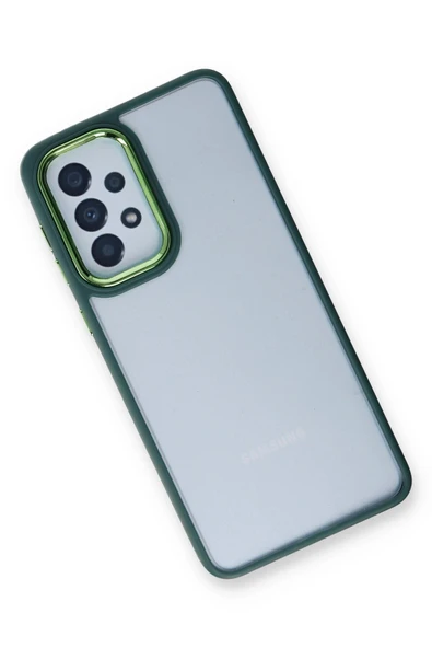 Samsung Galaxy A13 4G Kılıf Dora Kapak - Haki Yeşil - Resim 3