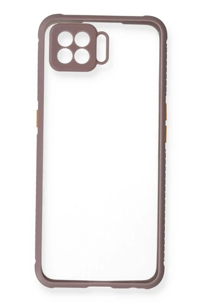 Oppo A73 Kılıf Miami Şeffaf Silikon - Açık Mor - Resim 2