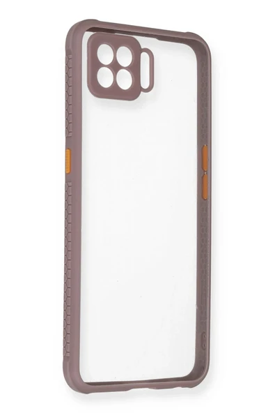 Oppo A73 Kılıf Miami Şeffaf Silikon - Açık Mor ürün görseli