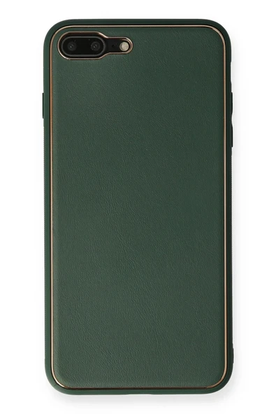 iPhone 7 Plus Kılıf Coco Deri Silikon Kapak - Yeşil ürün görseli