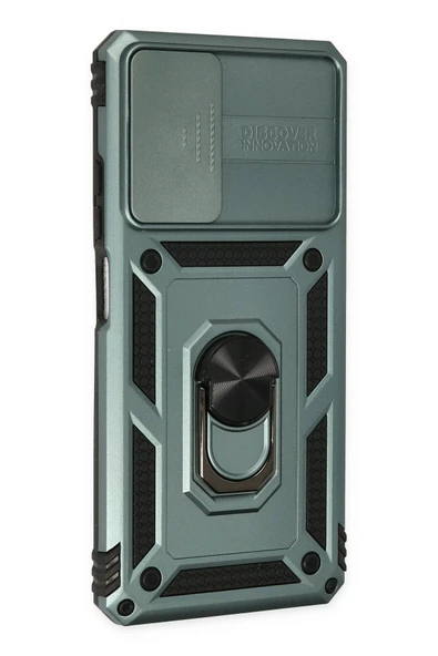 Xiaomi Redmi Note 11 Pro Kılıf Pars Lens Yüzüklü Silikon - Yeşil - Resim 2