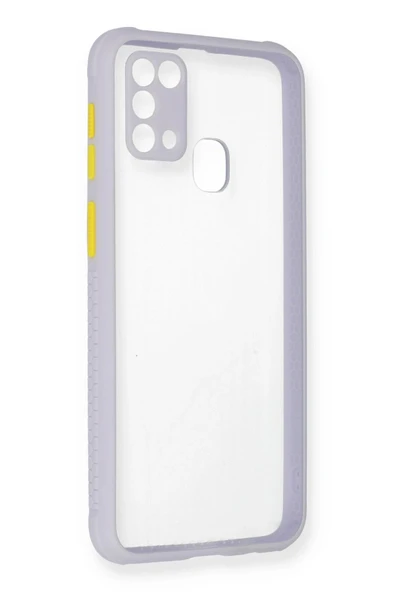 Samsung Galaxy M31 Kılıf Miami Şeffaf Silikon - Lila ürün görseli