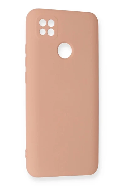 Xiaomi Redmi 9C Kılıf Nano içi Kadife Silikon - Pudra - Resim 3