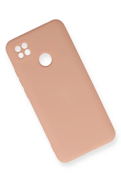 Xiaomi Redmi 9C Kılıf Nano içi Kadife Silikon - Pudra - Resim 2