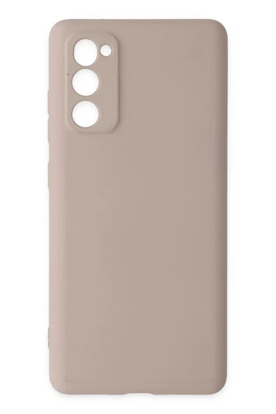 Samsung Galaxy S20 FE Kılıf Nano içi Kadife Silikon - Pudra ürün görseli