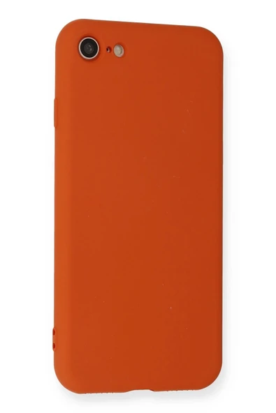 iPhone 7 Kılıf Nano içi Kadife Silikon - Kırmızı - Resim 3