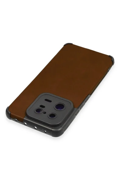 Xiaomi Mi 13 Pro Kılıf Loop Deri Silikon - Kahverengi - Resim 3