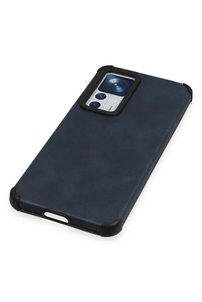 Xiaomi Mi 12T Kılıf Loop Deri Silikon - Lacivert - Resim 4