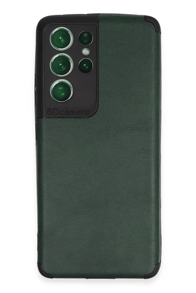 Samsung Galaxy S21 Ultra Kılıf Loop Deri Silikon - Yeşil ürün görseli