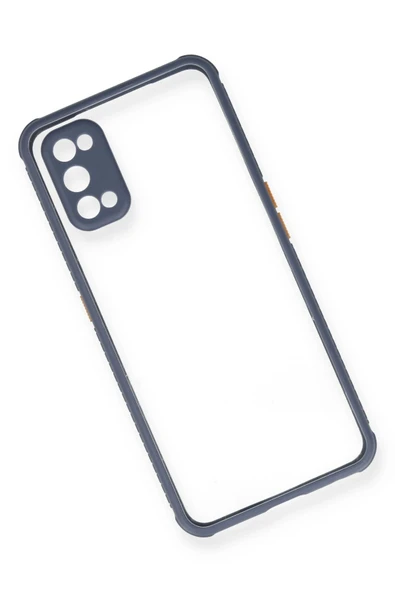 Realme 7 Pro Kılıf Miami Şeffaf Silikon - Gri - Resim 3