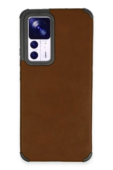 Xiaomi Mi 12T Kılıf Loop Deri Silikon - Kahverengi ürün görseli