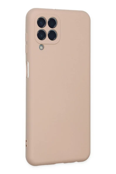 Samsung Galaxy M33 Kılıf Nano içi Kadife Silikon - Pudra - Resim 3
