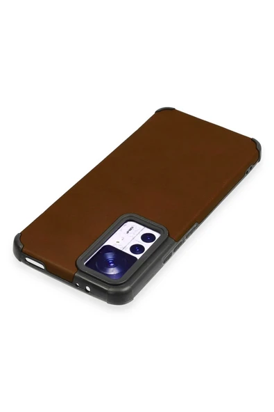 Xiaomi Mi 12T Kılıf Loop Deri Silikon - Kahverengi - Resim 3