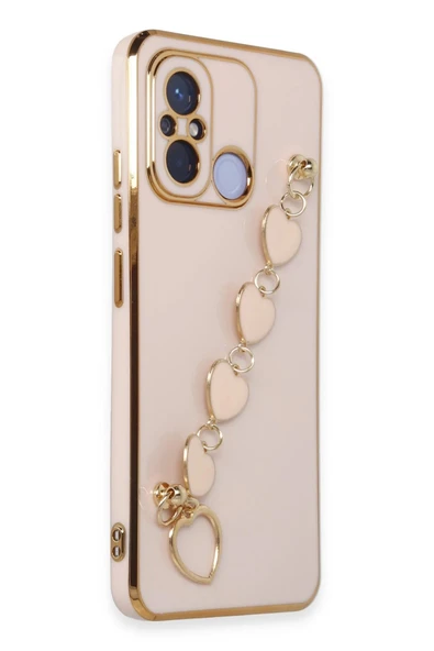 Xiaomi Redmi 12C Kılıf Esila Silikon - Pudra - Resim 3