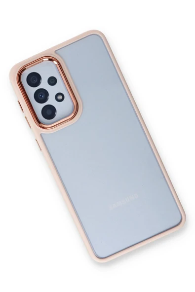 Samsung Galaxy A23 4G Kılıf Dora Kapak - Pudra - Resim 3