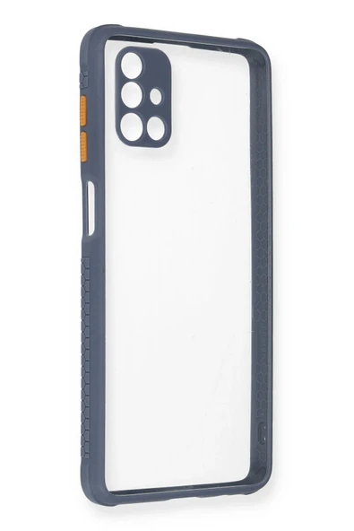 Samsung Galaxy M51 Kılıf Miami Şeffaf Silikon - Gri ürün görseli