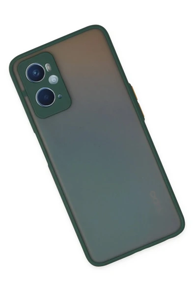 Oppo A96 Kılıf Montreal Silikon Kapak - Yeşil - Resim 2
