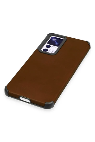 Xiaomi Mi 12T Kılıf Loop Deri Silikon - Kahverengi - Resim 4