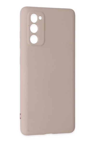 Samsung Galaxy S20 FE Kılıf Nano içi Kadife Silikon - Pudra - Resim 3