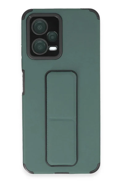 Xiaomi Poco X5 5G Kılıf Mega Standlı Silikon - Yeşil ürün görseli