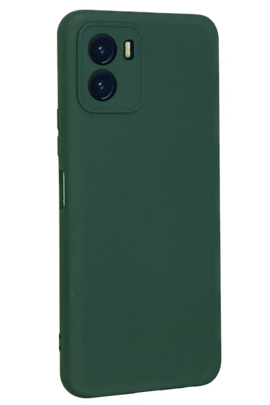 Vivo Y15S Kılıf Nano içi Kadife Silikon - Koyu Yeşil - Resim 2