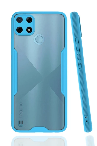 Realme C25Y Kılıf Platin Silikon - Mavi ürün görseli