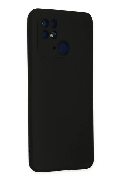 Xiaomi Redmi 10C Kılıf Nano içi Kadife Silikon - Siyah - Resim 3