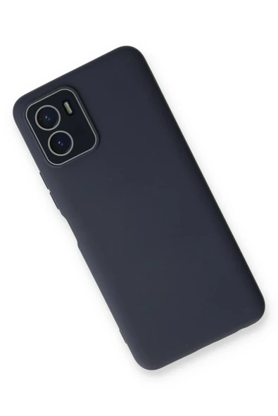 Vivo Y15S Kılıf Lansman Glass Kapak - Lacivert - Resim 2