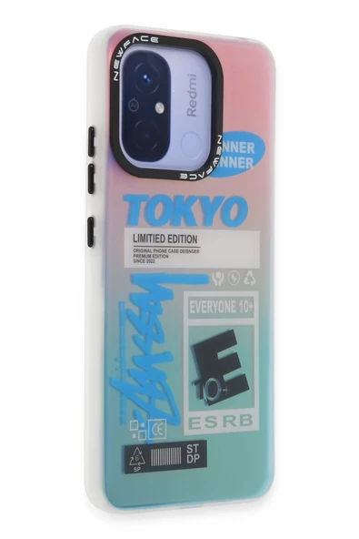 Xiaomi Redmi 12C Kılıf Estoril Desenli Kapak - Estoril - 1 - Resim 2