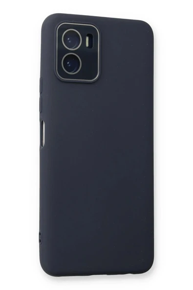 Vivo Y15S Kılıf Lansman Glass Kapak - Lacivert - Resim 3