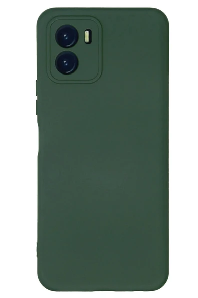 Vivo Y15S Kılıf Nano içi Kadife Silikon - Koyu Yeşil ürün görseli