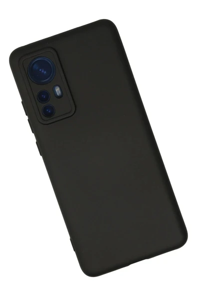 Xiaomi Mi 12 Kılıf Nano içi Kadife Silikon - Siyah - Resim 2