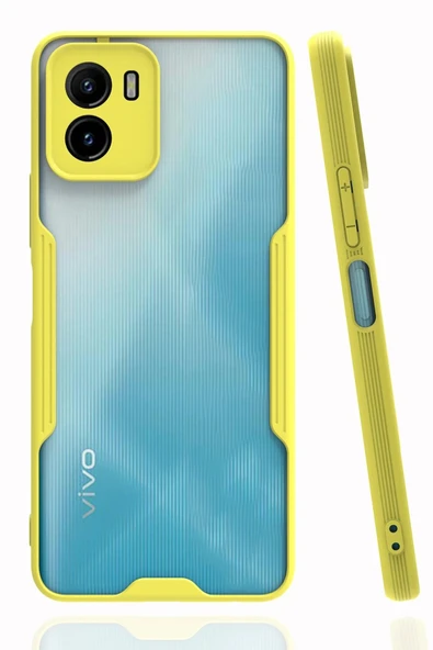Vivo Y15S Kılıf Platin Silikon - Sarı ürün görseli