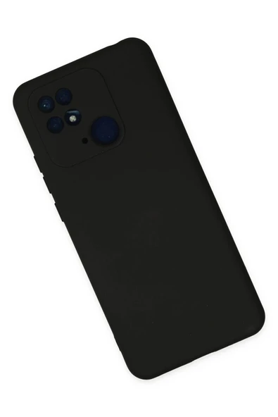 Xiaomi Redmi 10C Kılıf Nano içi Kadife Silikon - Siyah - Resim 2
