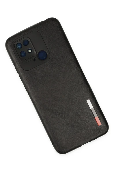 Xiaomi Redmi 10C Kılıf Loop Deri Silikon - Siyah - Resim 2