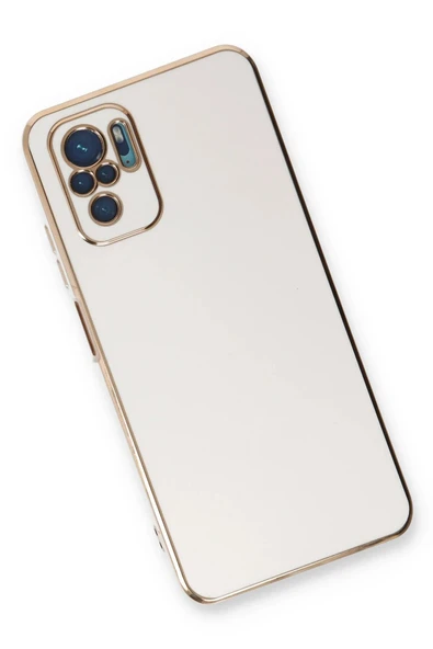 Xiaomi Redmi Note 10 Kılıf Volet Silikon - Beyaz - Resim 3