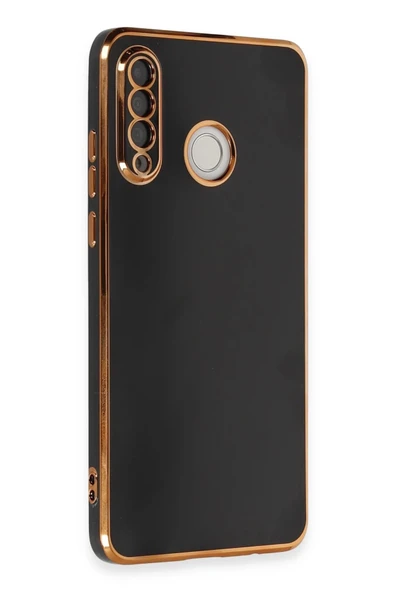 Huawei P30 Lite Kılıf Volet Silikon - Siyah - Resim 2