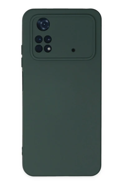 Xiaomi Poco M4 Pro 4G Kılıf Nano içi Kadife Silikon - Koyu Yeşil ürün görseli