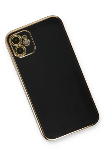 iPhone 11 Kılıf Volet Silikon - Siyah - Resim 3